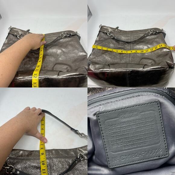 Coach Brooke Metallic Hobo Shoulder Bag - Picture 11 of 11